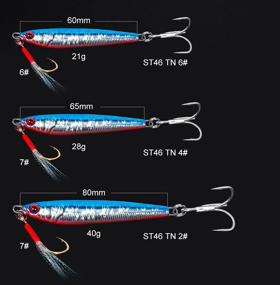 Noeby Slow Jigging Metall Jig Angelköder 21g 28g 40g Long Casting Shore Jigging Löffel Künstlicher harter Köder für Meeresangelköder – Detail 7