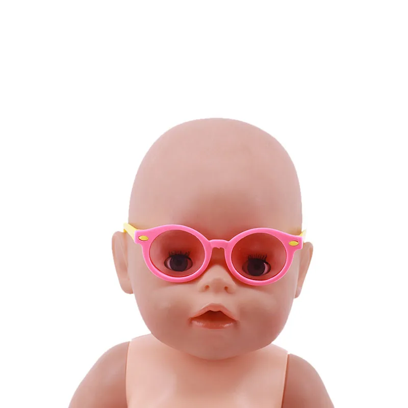 Doll Sunglasses Cartoon Glasses Accessories  Fit 18 Inch American Of Girl`s &43Cm Baby New ReBorn Doll Zaps Our Generation Toy