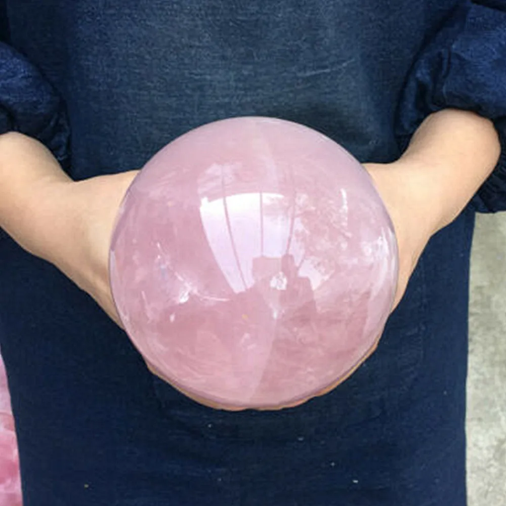 

Crystal ball Natural Rose Quartz Sphere Gem Stone Orb Reiki Healing 400-1500g