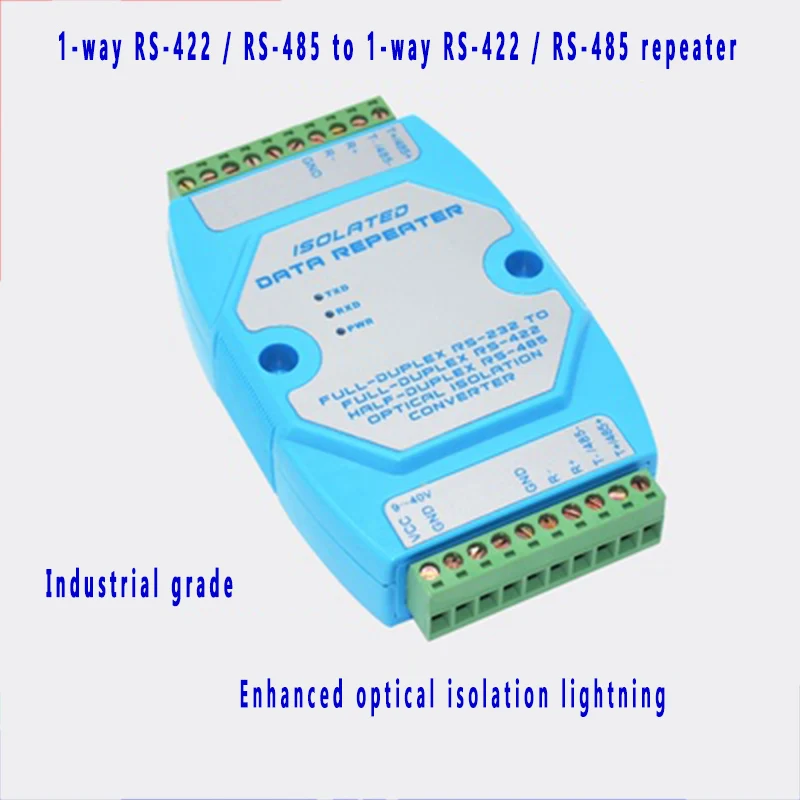 

Industrial-grade RS485 Repeater Reinforced Photoelectric Isolation Lightning Protection Signal Amplifier 485 To 422 Converter