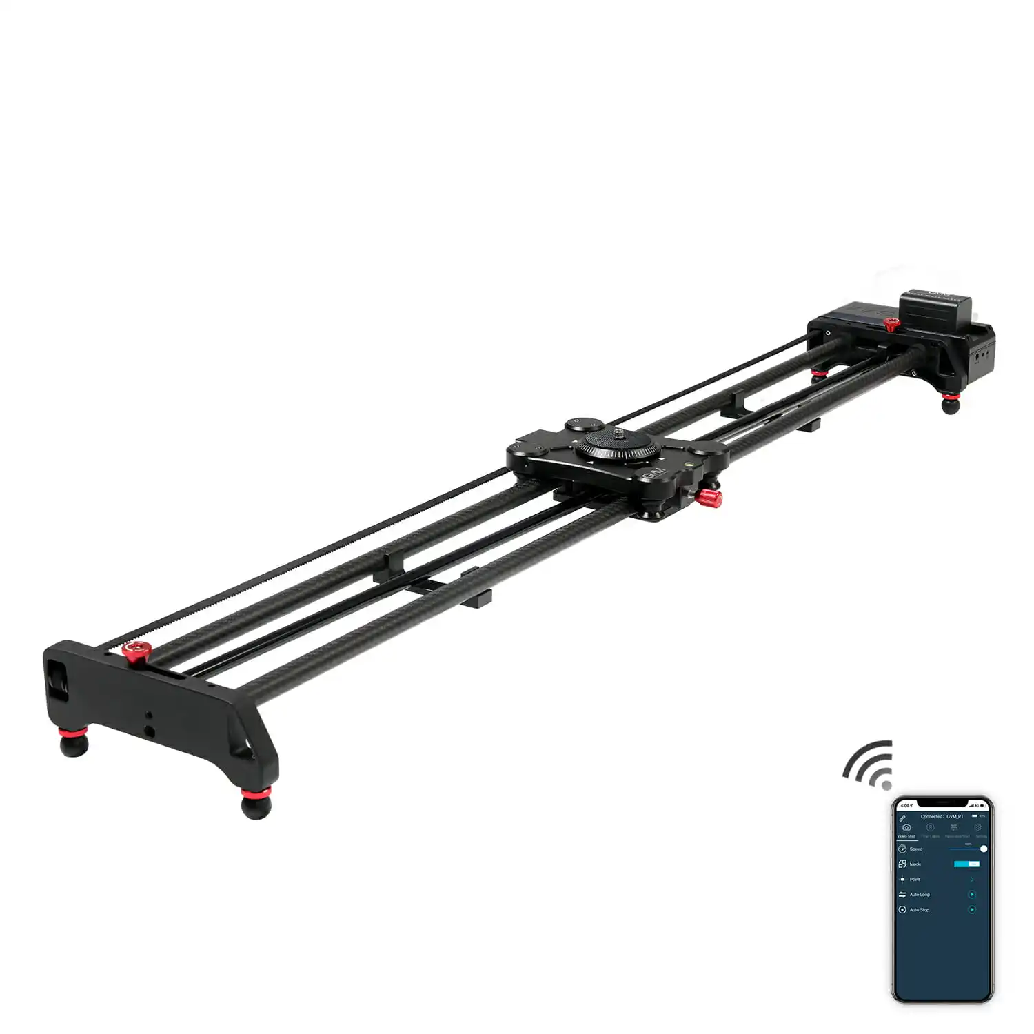 GVM Slider-80 80CM Slider-120 120CM Professional Carbon Fiber Motorized Camera Slider for DSLR Camera Smartphone Video