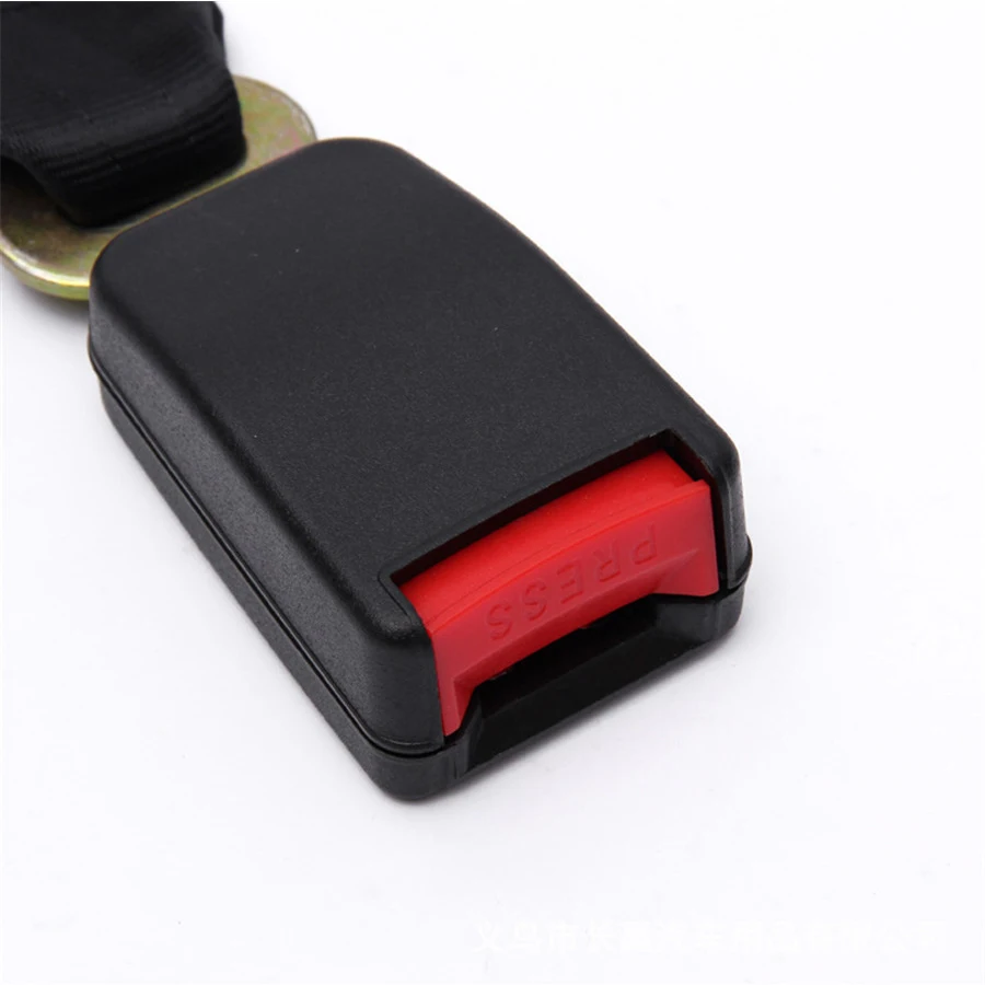 35cm Car Seat Seatbelt Extender Adjustable Safety Belt Extension 25MM Buckle Black