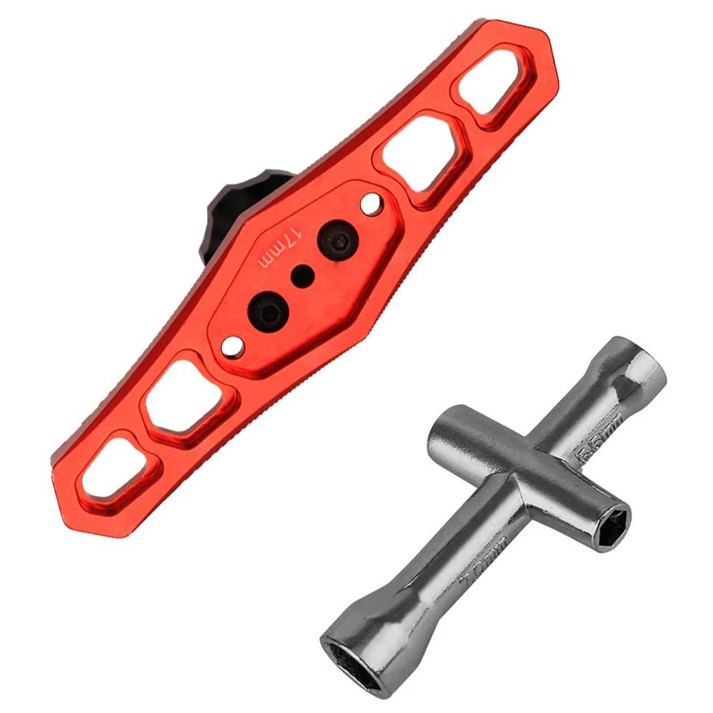 

17mm Wheels Hex Nuts Sleeve Wrench Installation Tools & Cross Wrenches Small Sleeve for 1/10 HSP HPI 1/8 Buggy Rock Crawler