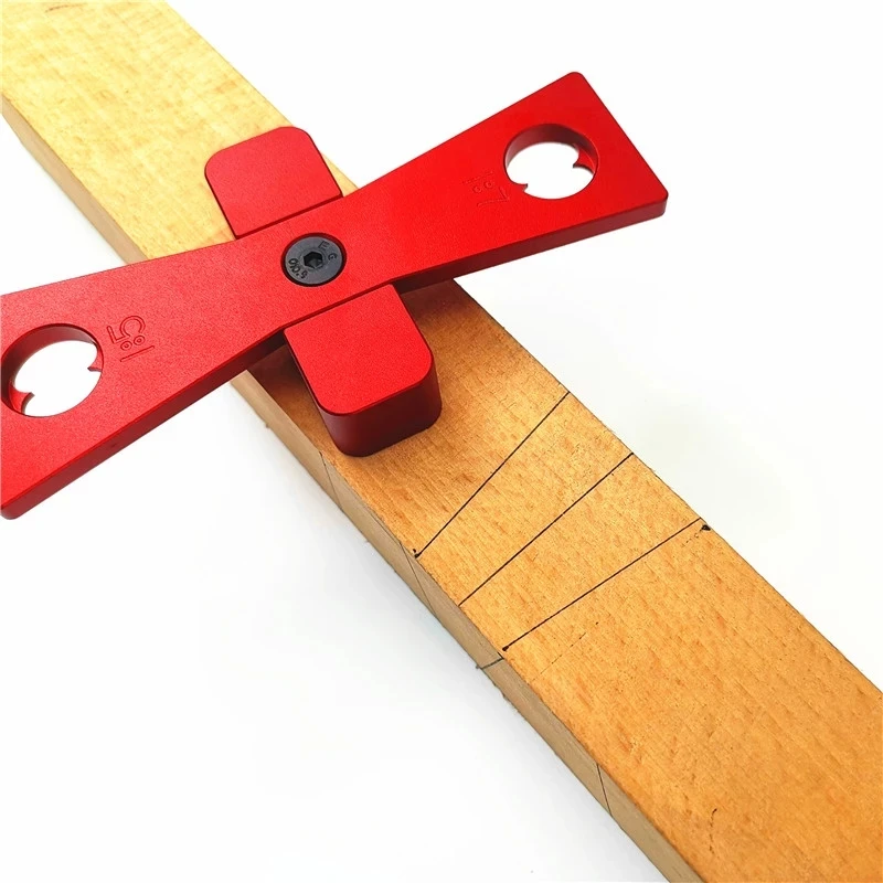 Imagem -03 - Carpintaria Dovetail Scribe Line Planning Régua Cruzada Modelos de Bitola Linha de Desenho de Plástico Ferramentas Diy