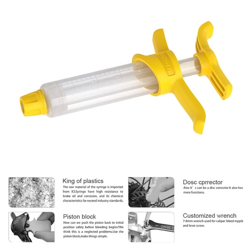 Imagen 2 del producto Kit de purga de freno de disco hidráulico de bicicleta para AVID SRAM S4 guía de código de borde rsc R nivel ULT tlm rojo eTap herramienta de reparación de frenos de aceite de bicicleta