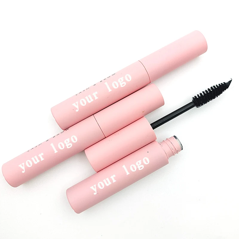 Factory Wholesale Private Label Waterproof Vegan Eyelash Mascara With Pink Lash Mascara Tube Makeup Cosmetic