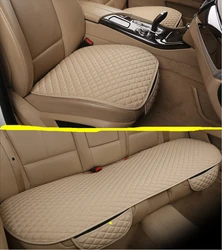 Linen Car Seat Cushion Covers Auto Front Rear pad 5 Seat Protector Cushion Car chair linen cushion Car interior accessories
