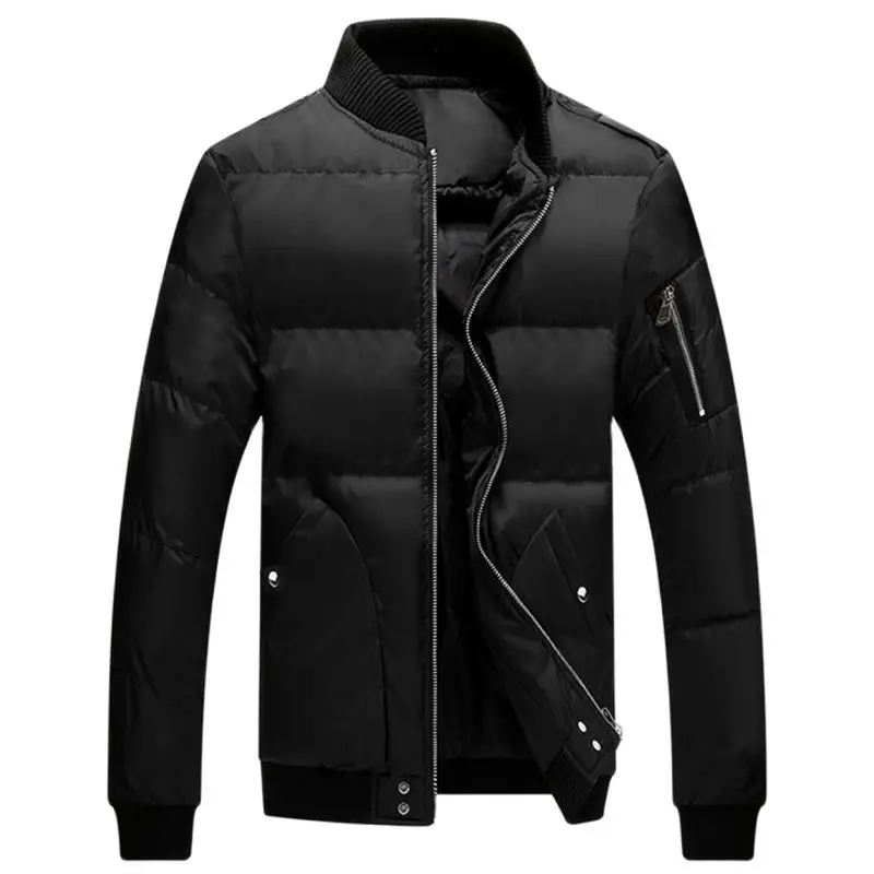 

Winter Warm Coat Men's Winter Jacket Autumn Parkas Cotton Stand Collar Men Slim Fit Thick Wadded Jackets Coats Bomber Jacket Men