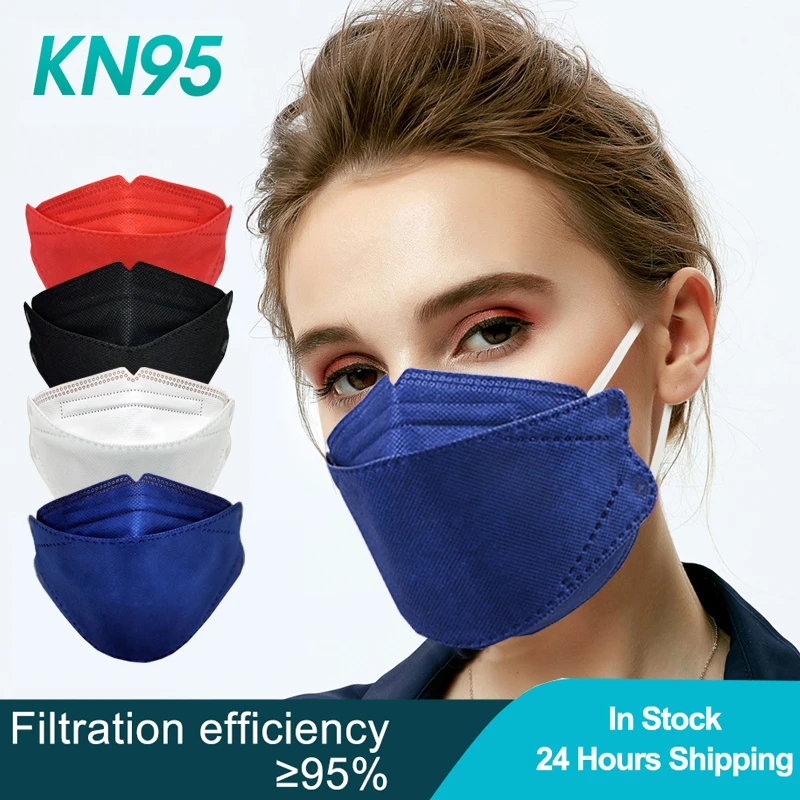 Chất Lượng 4 Lớp Màu Sắc Mascarillas Fpp2 Người Lớn FFP2 Mặt Nạ Người Lớn Kf94 Vải Mặt FPP2 Mặt Nạ 95% Cái Mặt Nạ Lọc FFP2 Mặt Nạ 3D