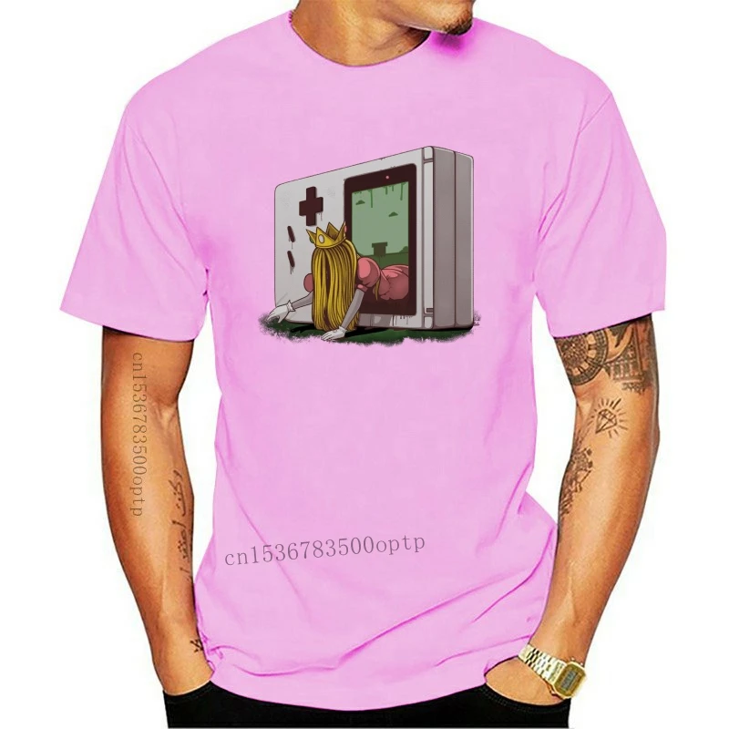 New The Ring Peach Game Boy T-Shirt Unisex Funny Adult Halloween 2021 High Quality 2021 Short Sleeves Cotton Funny Cotton Tee Sh