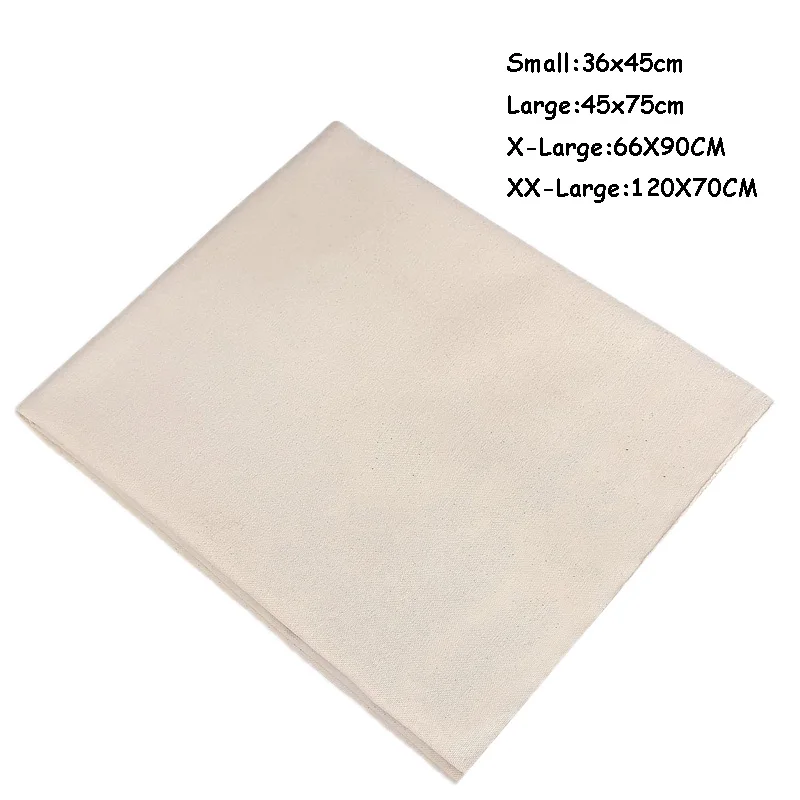 Fermented Dough Cloth Baking-Mat Natural Flax Heavy Duty Linen Pastry Proofing Cloth for Baking French Bread Baguette Loaf Dough