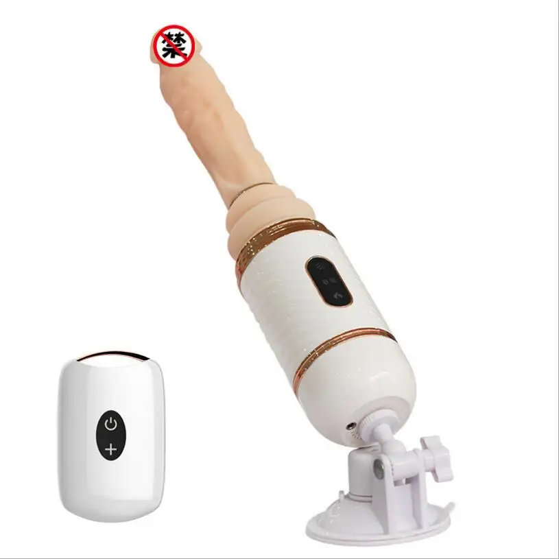 Automatische Verwarmde Vibrator G-Spot Kut Pomp Intrekbare Dildo voor Vrouwen Zuignap Penis Afstandsbediening Sex Machine S0768