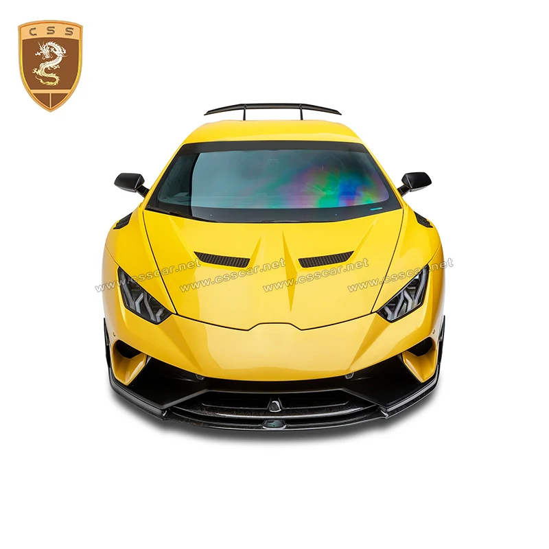 For Lamboghini LP610 Real Dry Carbon Fiber Engine Hood Huracan lp610 vorsteiner style Front Engine Bonnet CSSYL Auto Accessories