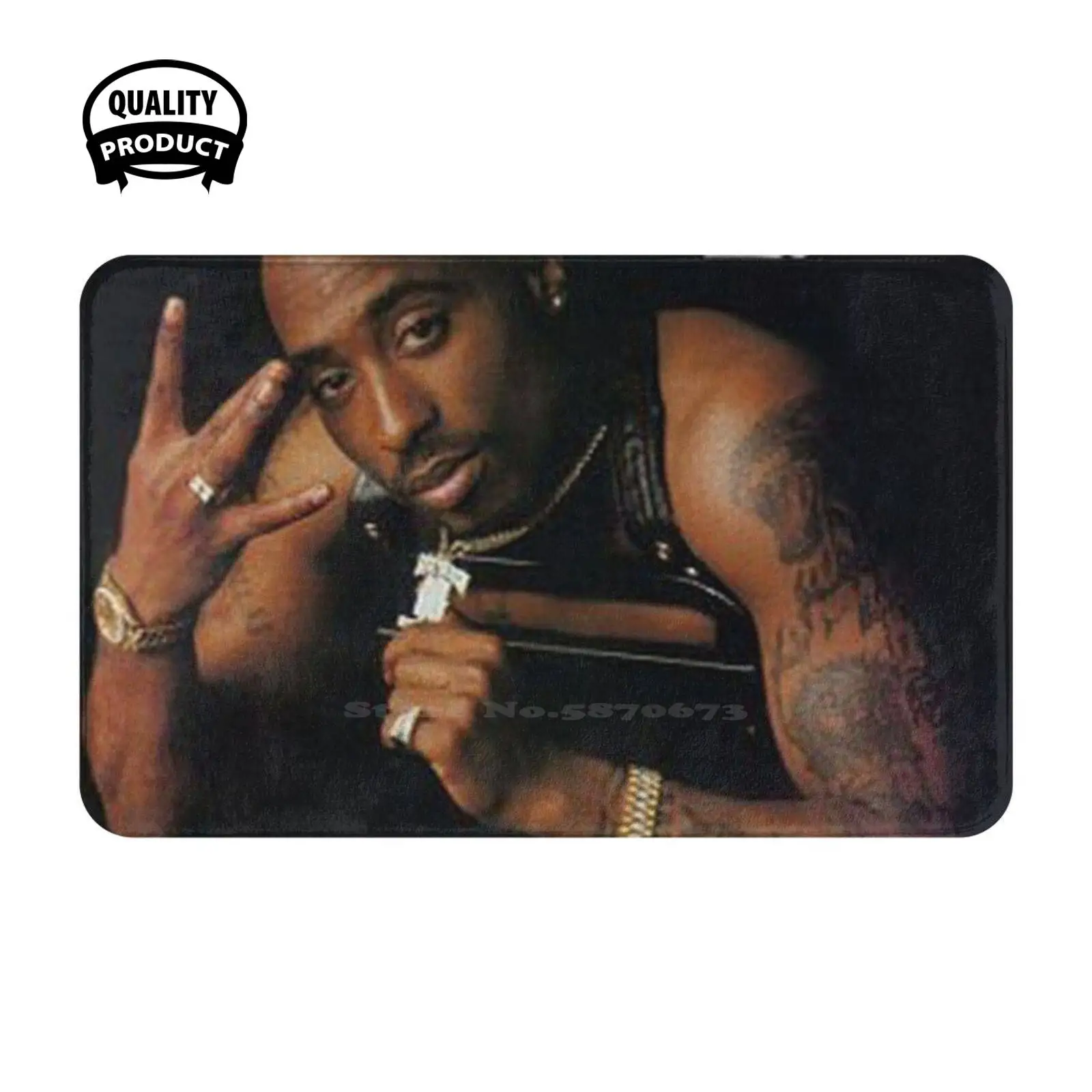 All Eyez On Me Soft Cushion Home Carpet Door Mat Car Rug 2Pac Rap Movie Shakur All Eyez On Me