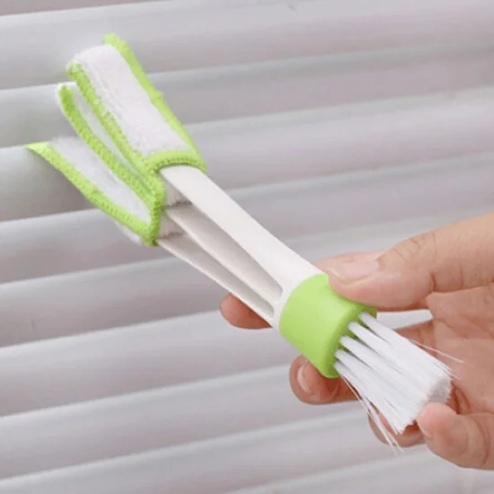 Car-styling Auto Accessories 2 In 1 Car Air-conditioner Outlet Cleaning Tool Long Durable Multi-purpose Duster Brush Cleaner