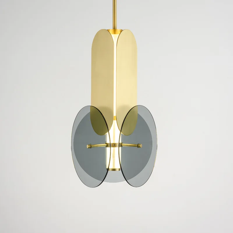 Modern Creative Glass Owl Lightings Nordic Pendant Lamps Electroplated Metal  for Living Room Hotel Restaurant