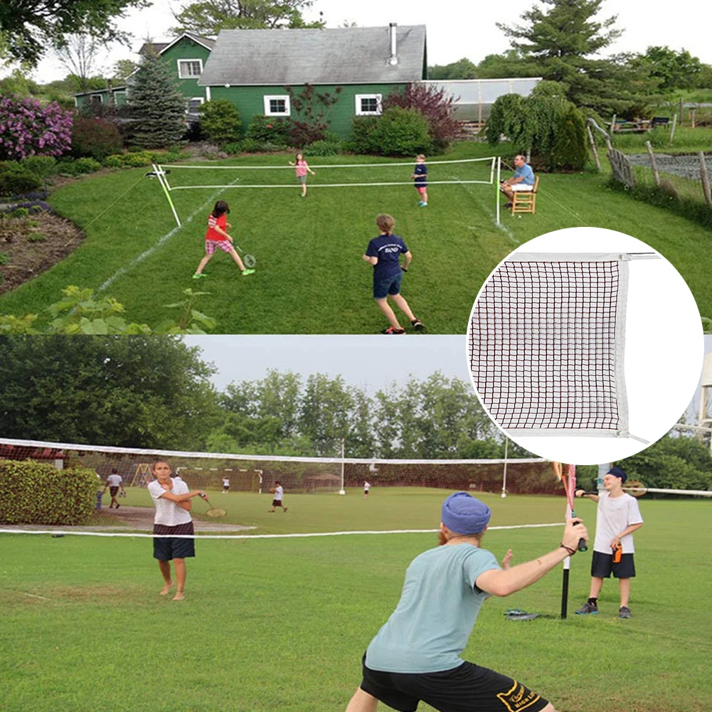 Rede De Treinamento Portátil Durável Esportes Torneio Net Badminton Net para Quintal Jardim Escola