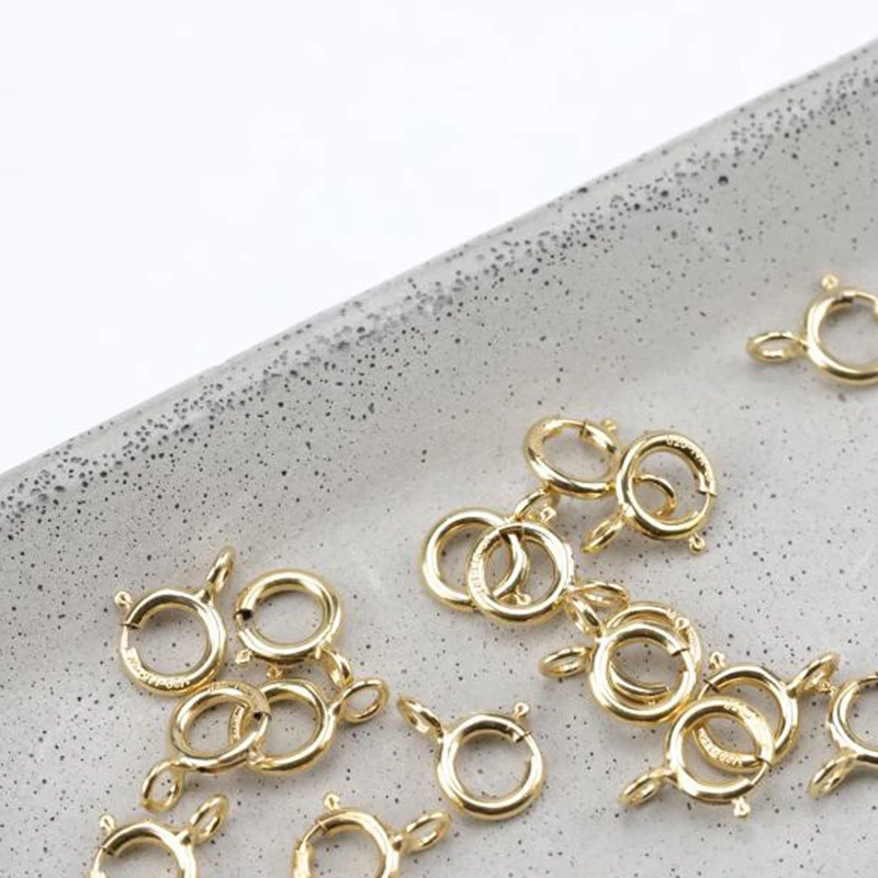 14K Goldfilled Federringverschlüsse Haken Großhandel Zubehör für Armbänder Halsketten Herstellung Handgemachte Schmuckherstellung – Detail 9