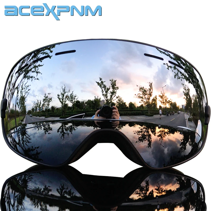 

ACEXPNM Brand Ski Goggles Double Layers UV400 Anti-fog Big Ski Mask Glasses Skiing Men Women Snow Snowboard Goggles Eyewear