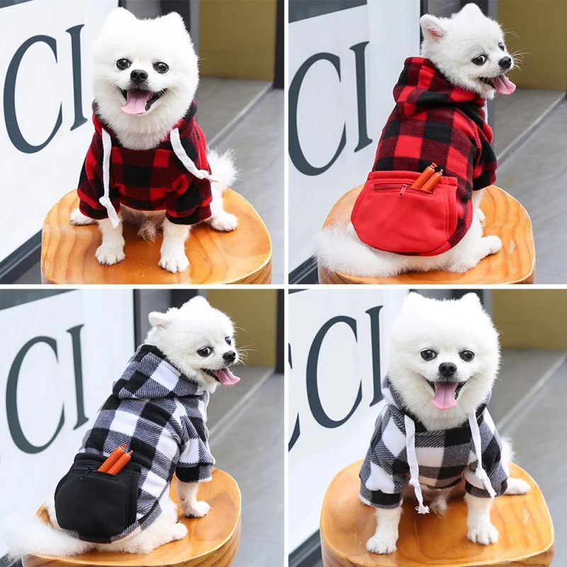 Dog Hoodies Fall Dog Puppy Sweatshirt Soft Warm Sweater Winter Hooded Clothes for Small Medium Large Dogs Cats