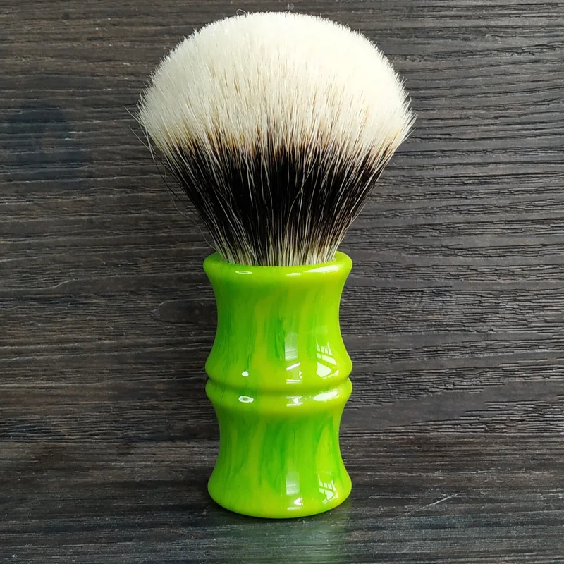 dscosmetic 26mm bamboo resin handle dense geltip 2band badger hair knots shaving brush