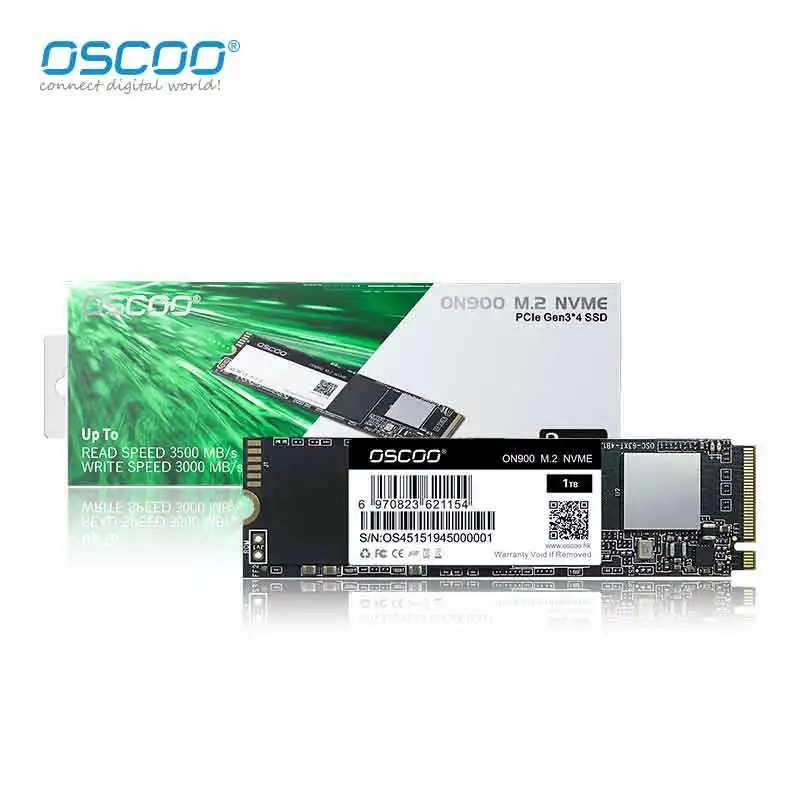 OSCOO SSD M.2 NVME PCIe 3.0 128G 256G 512G 1TB Sd M.2 2280 SSD Nvme M2 Hard Drive Disk Internal Solid State Drive for Laptop