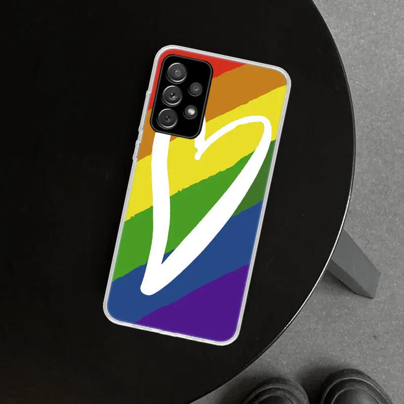 Gay Lesbian LGBT Rainbow Pride Phone Case for Samsung Galaxy A15 A25 A35 A55 A14 A24 A34 A54 A04S A13 A23 A33 A53 A03S A52 A12 A