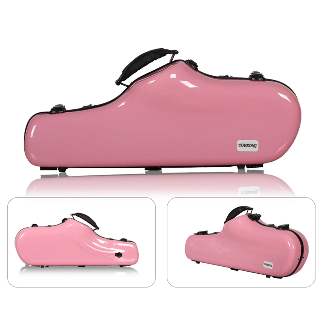 Saxophone Bag Hard Case Board Zipper with Adjustable Strap For Alto Saxophone Tenor Saxophone Case Fiberglass Hardshell Saxopho