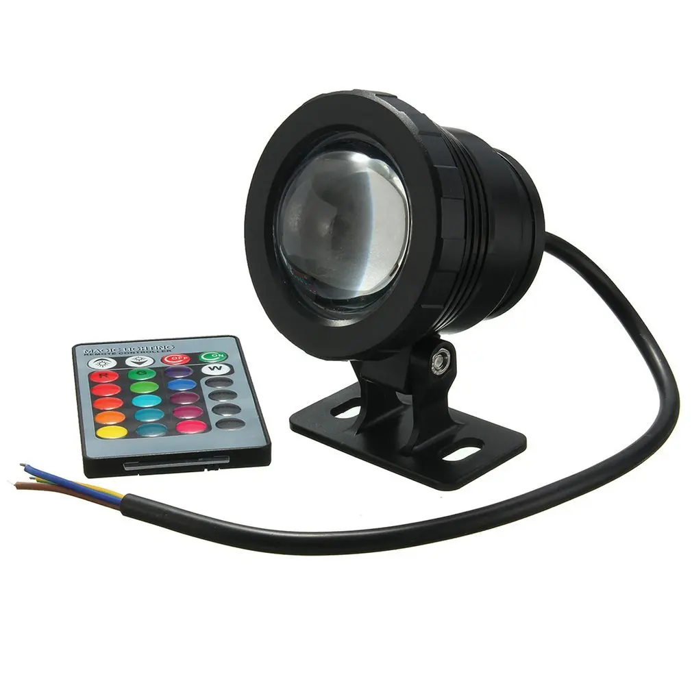 

Waterproof 10W RGB LED Light Garden Fountain Pool Pond Spotlight Super Bright Underwater Light Lamp With Remote Control