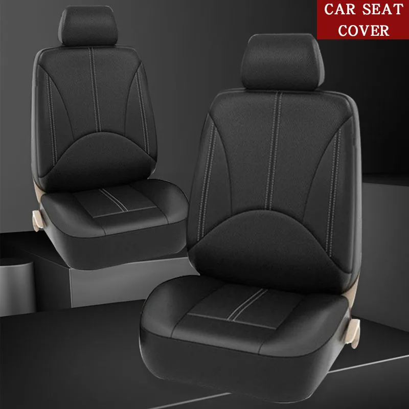 New Luxury PU Leather Auto Universal Car Seat Covers for gift Automotive Seat Covers Fit most car seats Waterproof car interiors