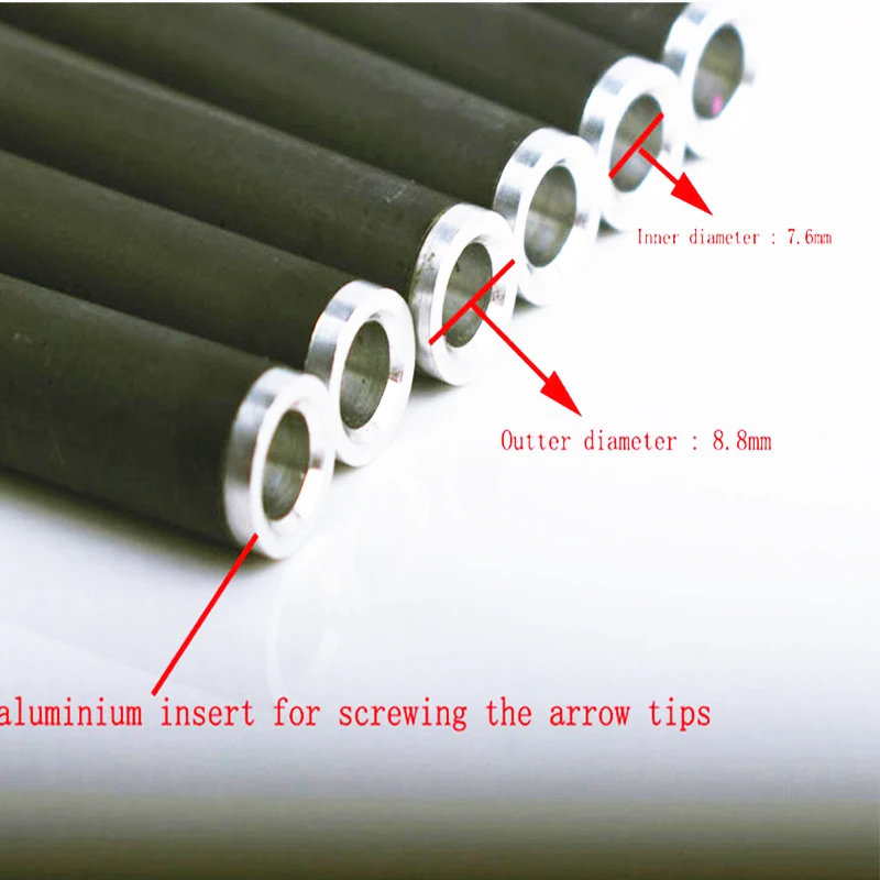 Imagem -06 - Espinha 400 Verde e Azul Seta de Carbono Substituível Parafuso Seta é Usado para a Caça ao ar Livre de Arco e Flecha Tiro com Arco 24 Peças