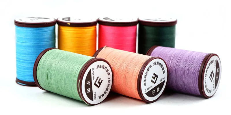 Hochwertiger runder Nähwachsfaden für Lederhandwerk, Armbänder, Webart, gesinterbar, manuelle Stickerei, Polyester-Stärkefaden – Detail 2