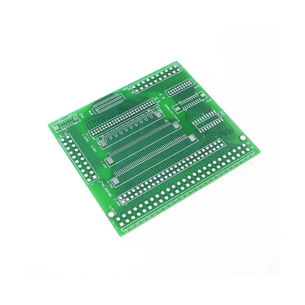 2 pcs 50 Pin 0.5 0.7 0.8 1.0 1.1 mm FFC/FPC Connector adapter to 1.27 2.0 2.54 mm Pitch Through Hole LCM TFT LCD Test Universal