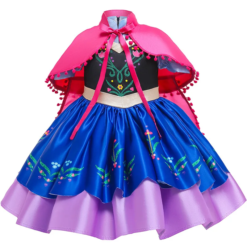 

Fancy Princess Dresses For Girls Carnival Cosplay Costume Children Christmas Evening Clothing Two-Piece Suits Vestidos 2-10 Year