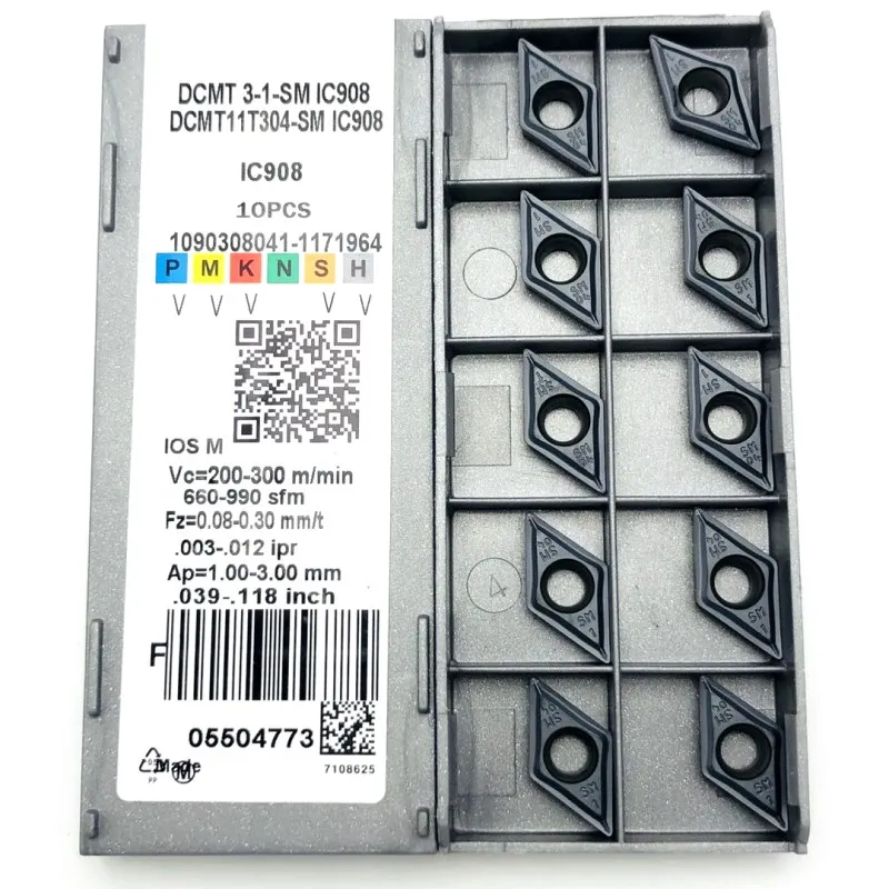 DCMT11T304 DCMT11T308 SM IC907 IC908 internal turning tool dcmt 11t304 carbide insert turning tool tool lathe turning insert