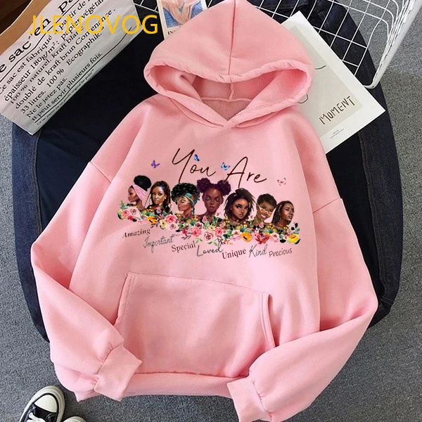 Bạn Amazing Grpahic Áo Hoodie Nữ Thu Đông Quần Áo Đen Cô Gái Đẹp Magic Hoody Đen Sống Vật Chất Áo Top