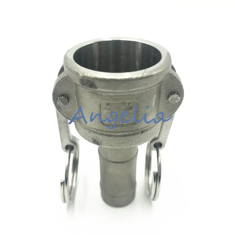 

1/2" ~ 1-1/2" Quick Joint Type C Stainless Steel 304 Trash Pump Adapter Female Camlock Hose Barb