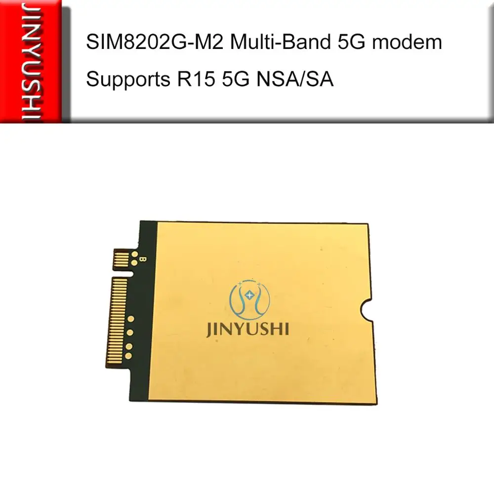 SIMCOM SIM8202G‐M2 M.2 Multi-Band 5G NR/LTE-FDD/LTE-TDD/HSPA+ module supports R15 5G NSA/SA Sub-6G