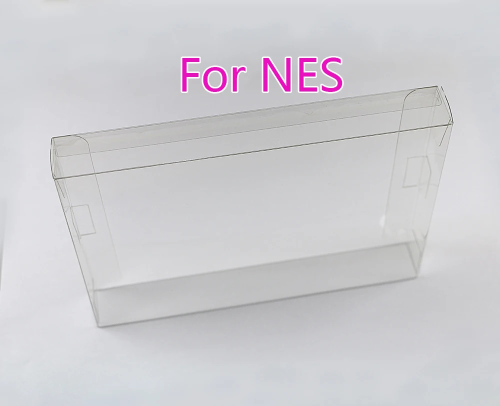 50 шт. пластиковый защитный чехол из ПЭТ для NES, прозрачный пластиковый защитный чехол для игровых карт из ПЭТ для игровых коробок с картриджами NES