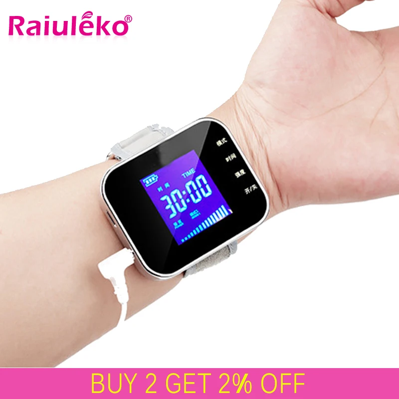 

650nm Laser Therapy Diabetic Wrist Watch for Diabetes Hypertension Treatment Watch Laser Sinusitis Therapeutic Apparatus