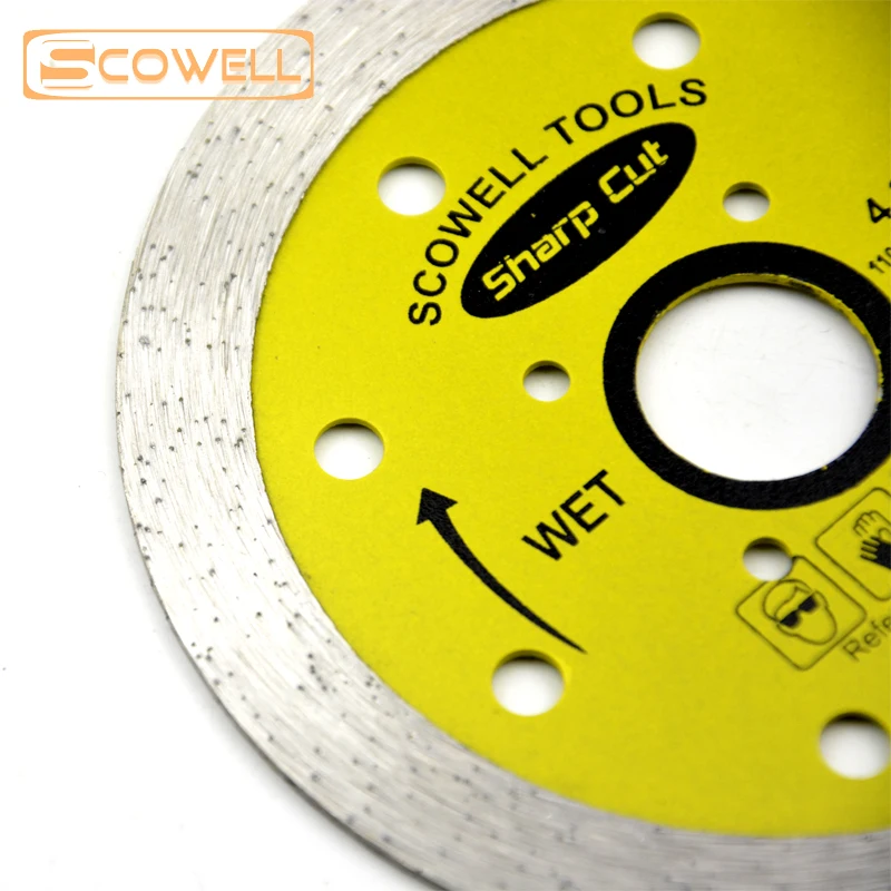 3 Pieces 4.3 inch Diamond Saws Blade Sintered Wet Cutting Disc For Granite Marble Tile Ceramic
