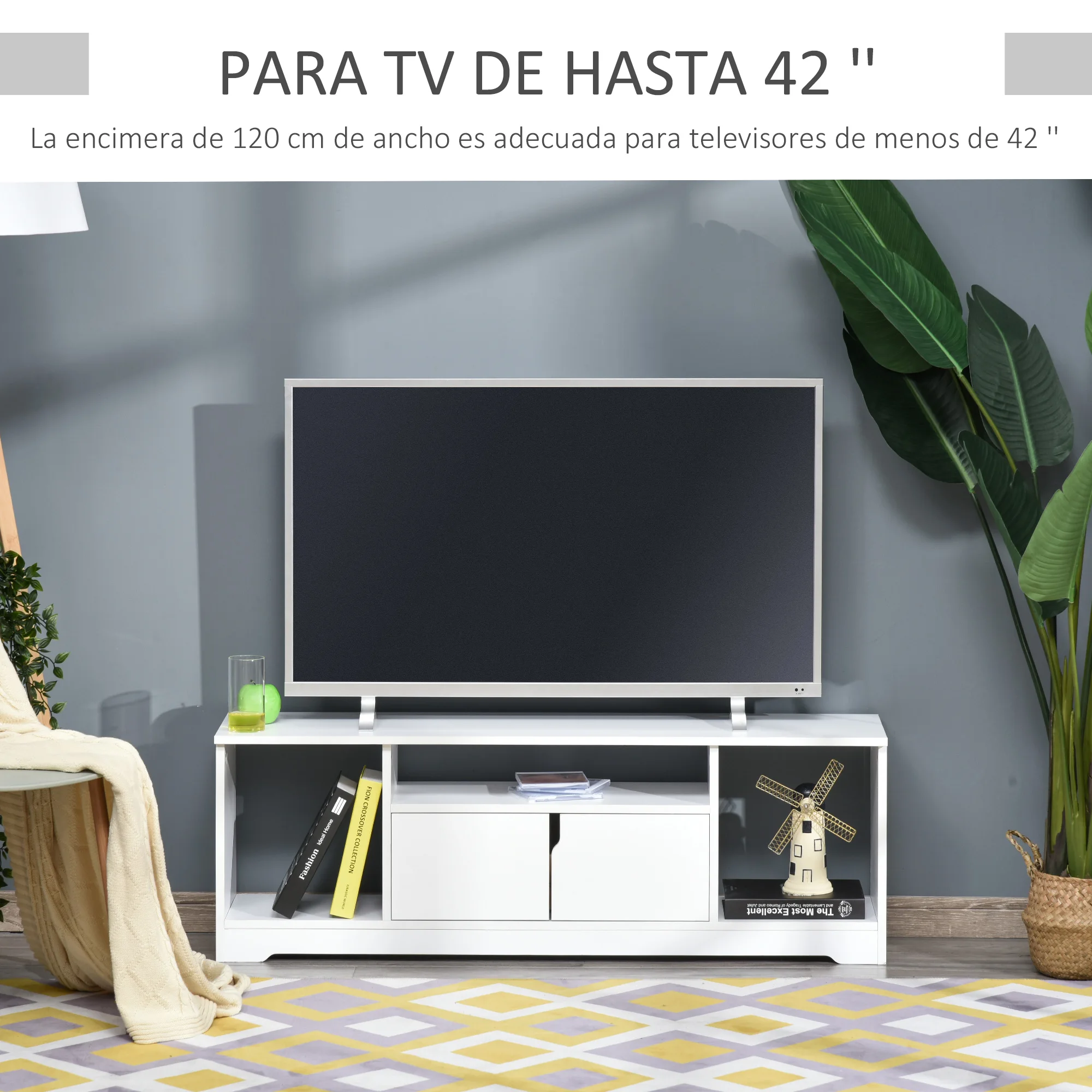 HOMCOM TV cabinet up to 42 