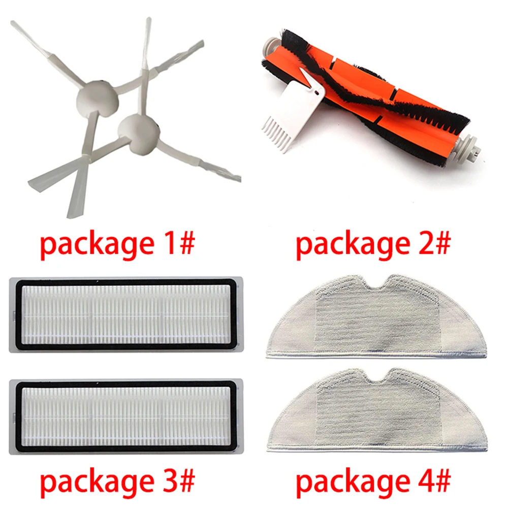 مكنسة كهربائية Mijia 1c stytj01zhm dreame f9 ، فرشاة رئيسية ، مرشح جانبي ، قماش ممسحة ، ملحقات