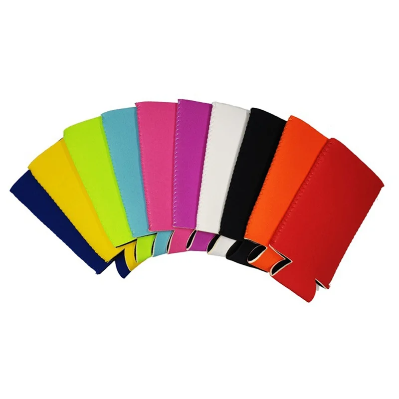 5pcs Neoprene Can Cooler Sleeve Beer Can Bottles Cooler DIY Can Sleeve Cover