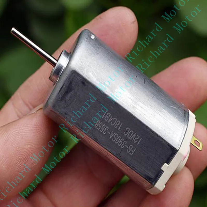 2 peças 390sa-3558 motor de alta velocidade 15200rpm dc 12v 0,4a grande potência ímã forte para auto peças de reposição de carro tipo plano