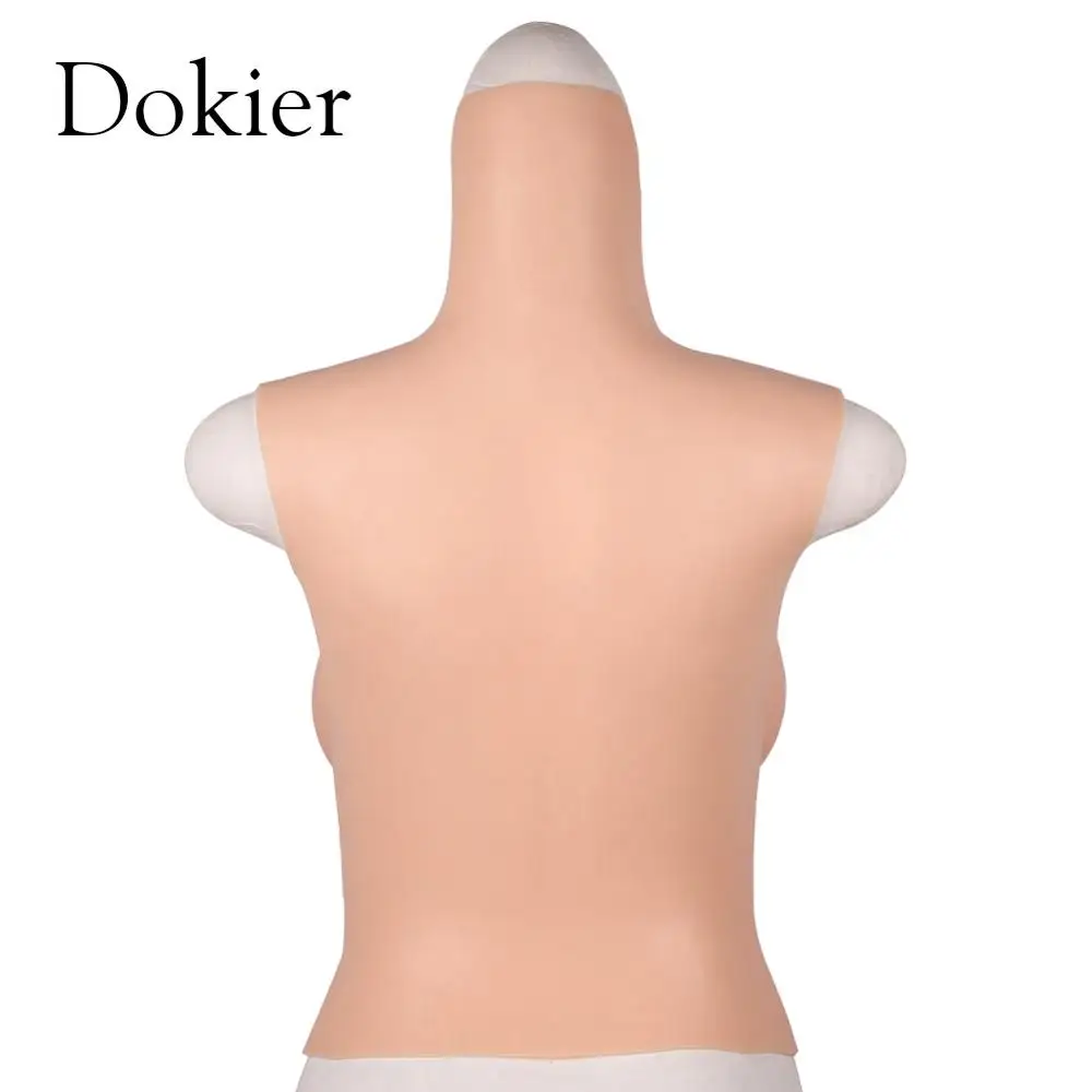 Dokier Huge Realistic Silicone Breast Forms Big Fake Chest Boobs Crossdressing for Crossdresser Transgender Breastplate Halfbody