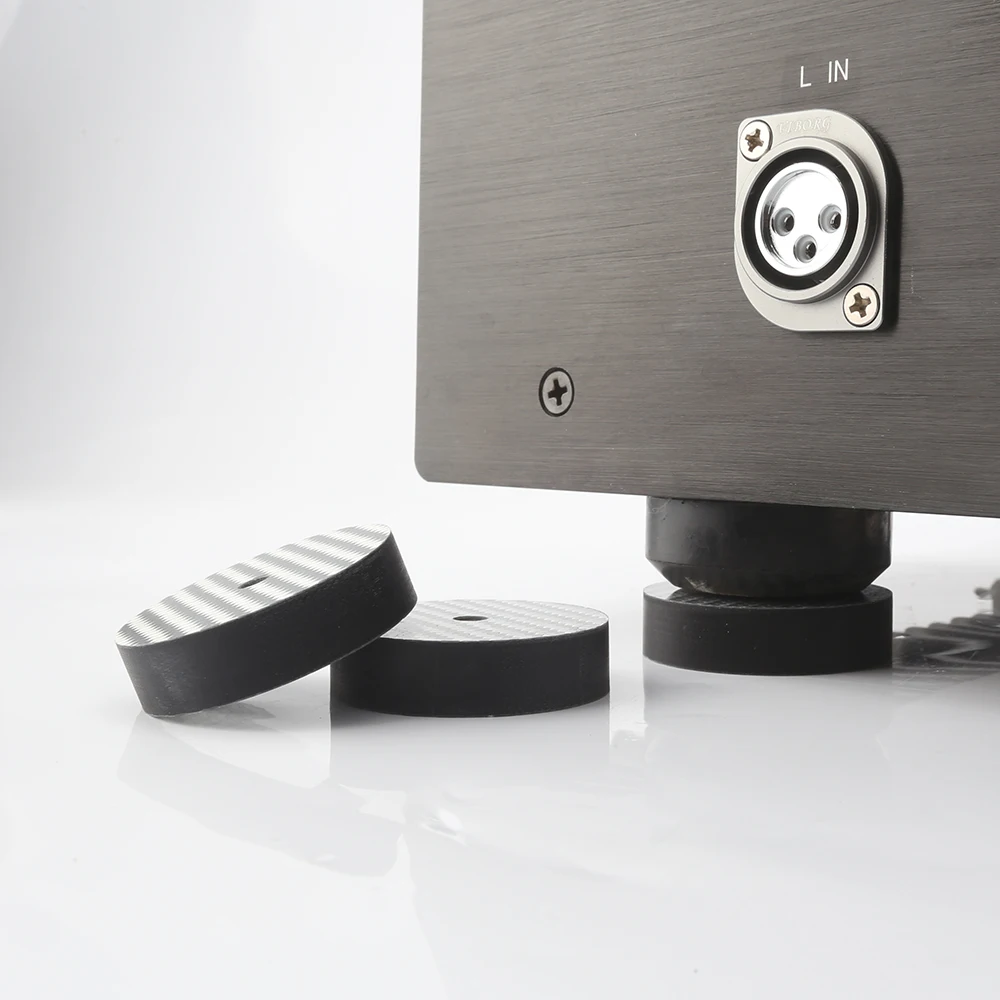 Audiocrast CF4010W 40MM * 10MM Carbon Fiber Lautsprecher Verstärker Isolation Spike pad stand basis