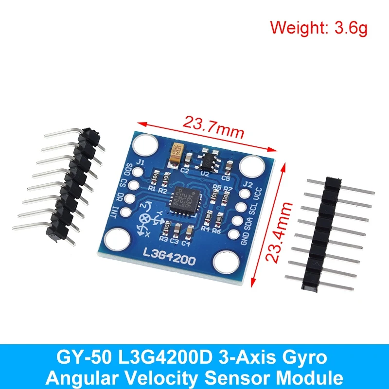 MPU-6050 MPU-9250 BMI160 LSM303DLHC L3G4200D QMC5883L ADXL335 LIS3DSH 3-, 6- und 9-Achsen-Sensor für Lagebestimmung +Gyroskop +Beschleunigungsmesser +Magnetometer – Detail 26
