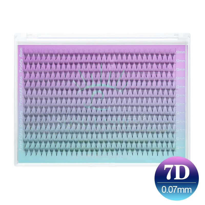 Song Lashes 3D-14D Mega Tray Promade Volume Fans Scherpe Smalle Dunne Puntige Basis Wimperverlenging Groot Volume Fans Lash Extension