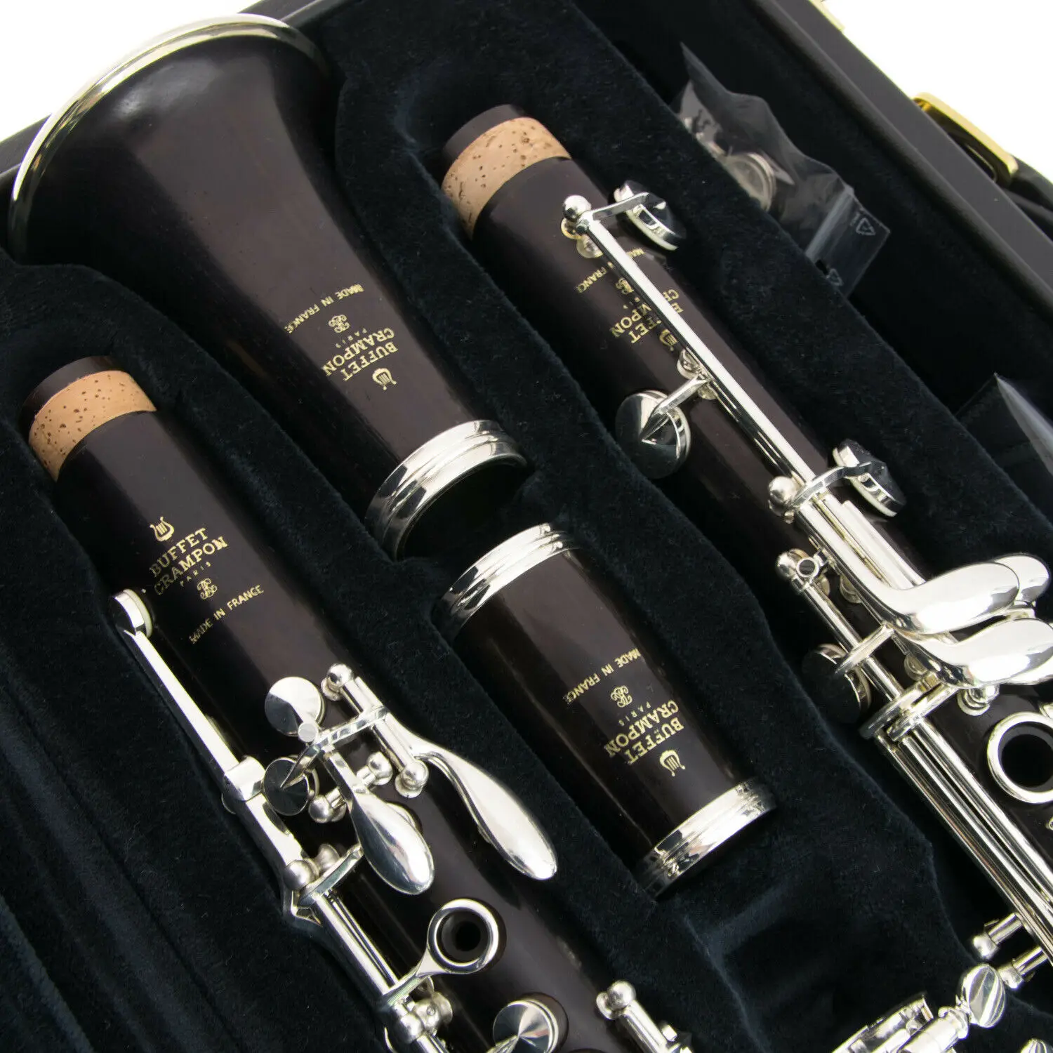 De Xin Professional Bb Clarinet R13 Ebony Wood Clarinets Nickel Silver Key Musical Instruments Case Mouthpiece Reeds